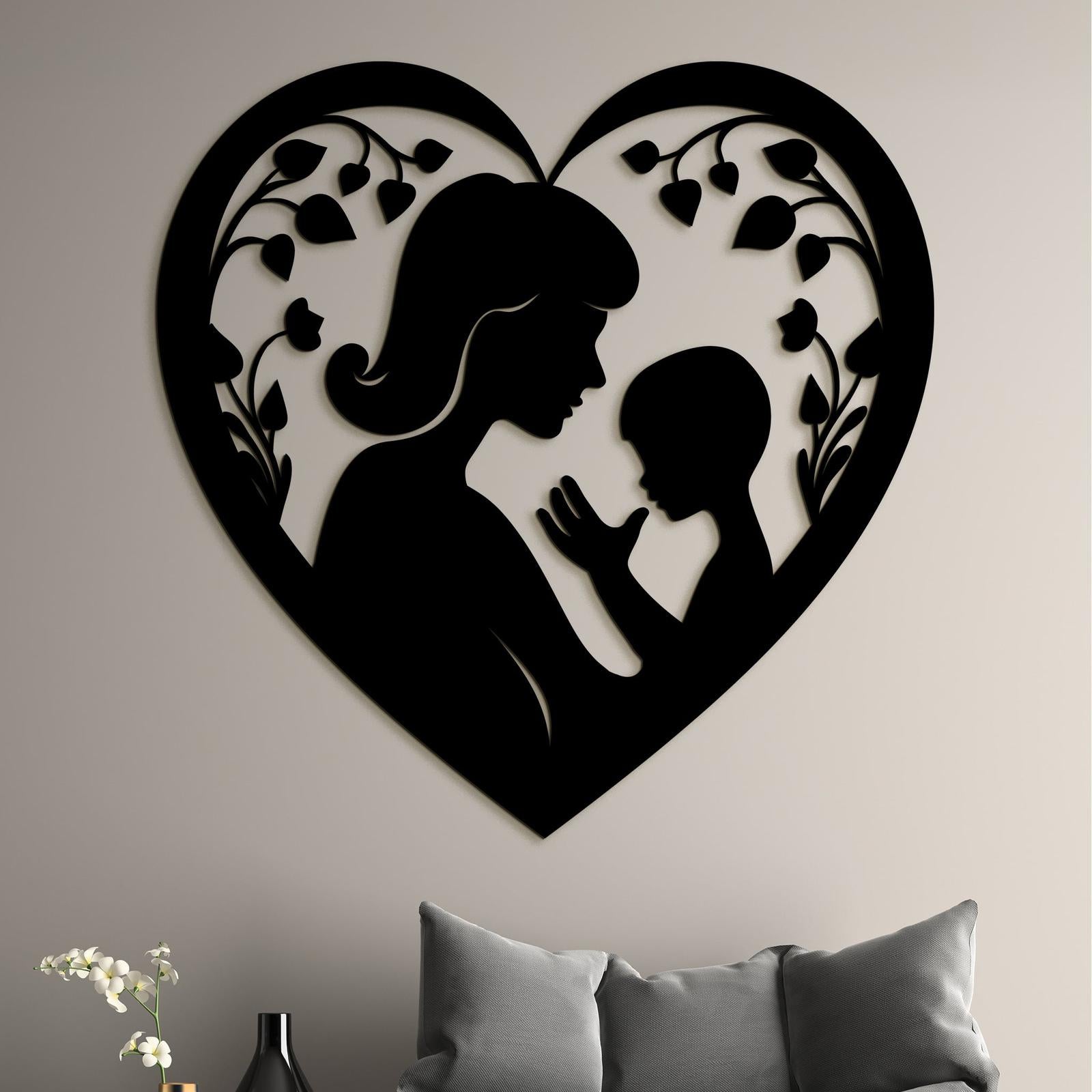 Drevený obraz Matka s dieťaťom-DREVTEX