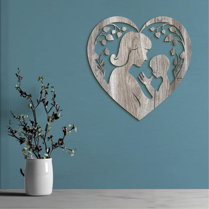 Drevený obraz Matka s dieťaťom-DREVTEX