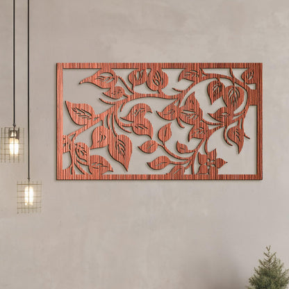 Drevený obraz na stenu Lístie-DREVTEX