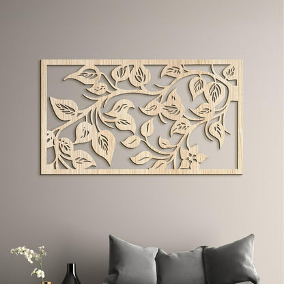 Drevený obraz na stenu Lístie-DREVTEX