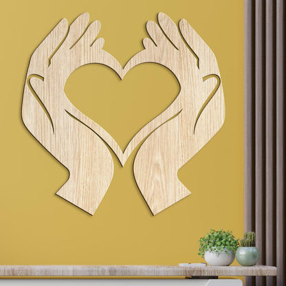 Obraz Srdce v dlaniach-DREVTEX