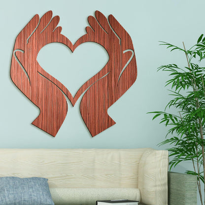 Obraz Srdce v dlaniach-DREVTEX