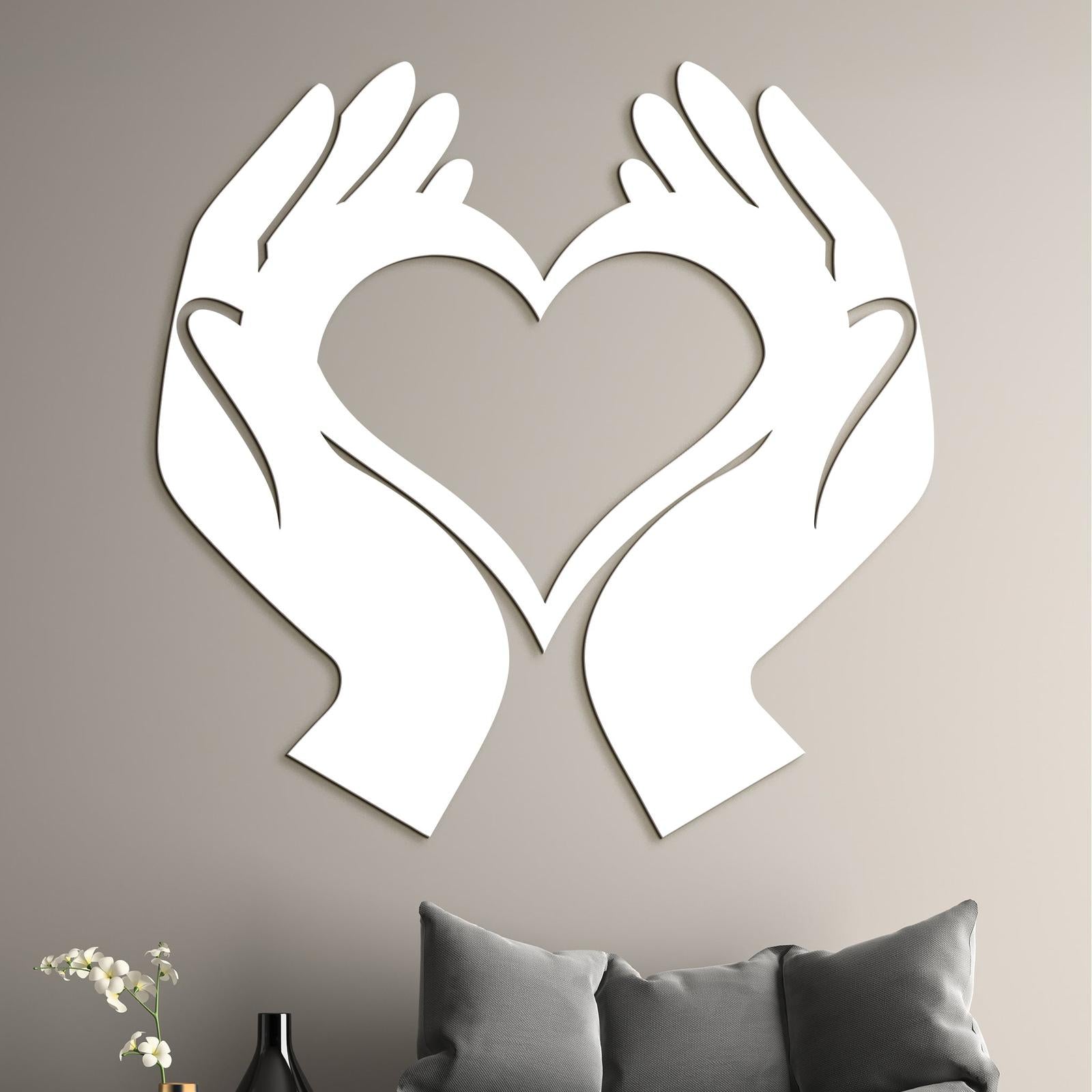 Obraz Srdce v dlaniach-DREVTEX