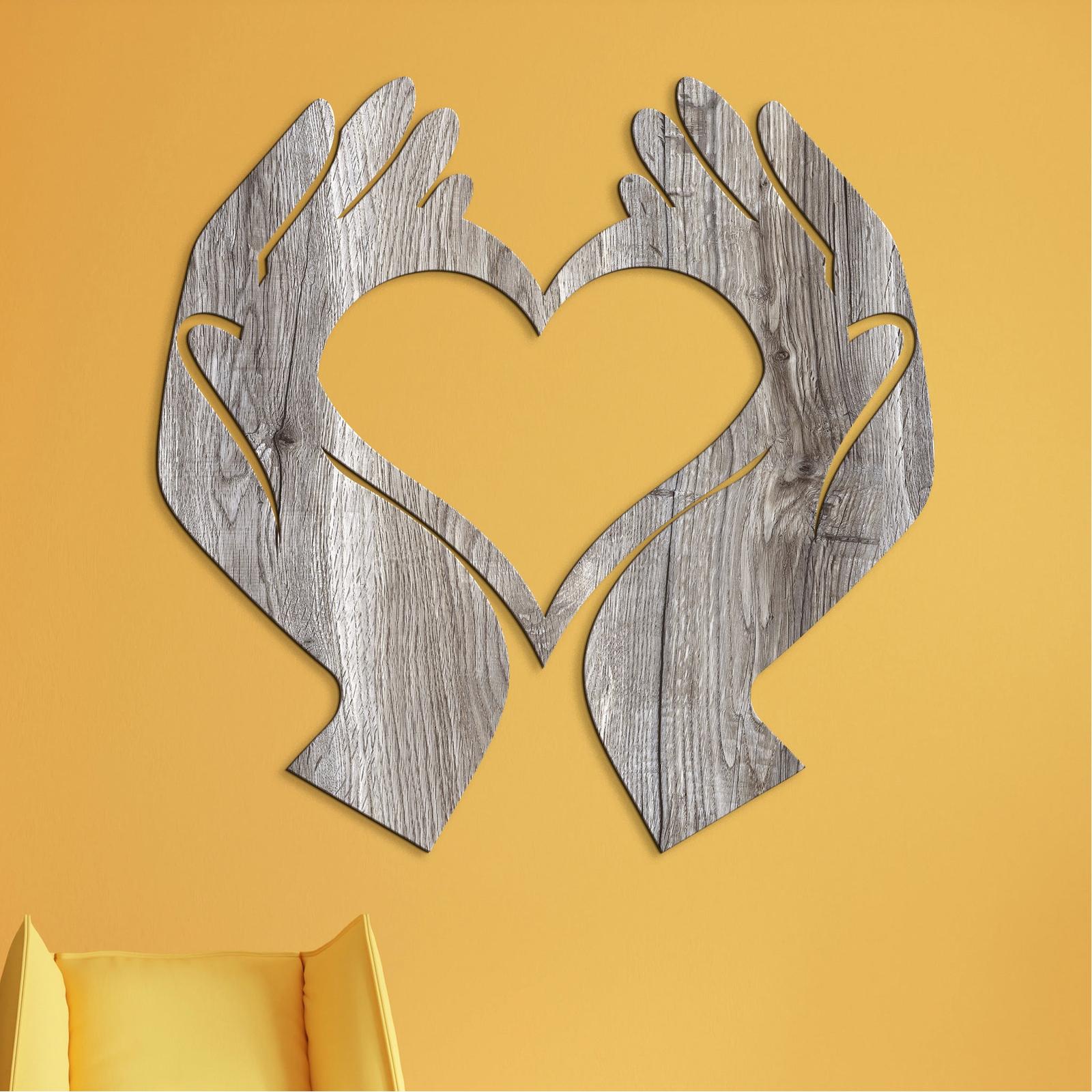 Obraz Srdce v dlaniach-DREVTEX