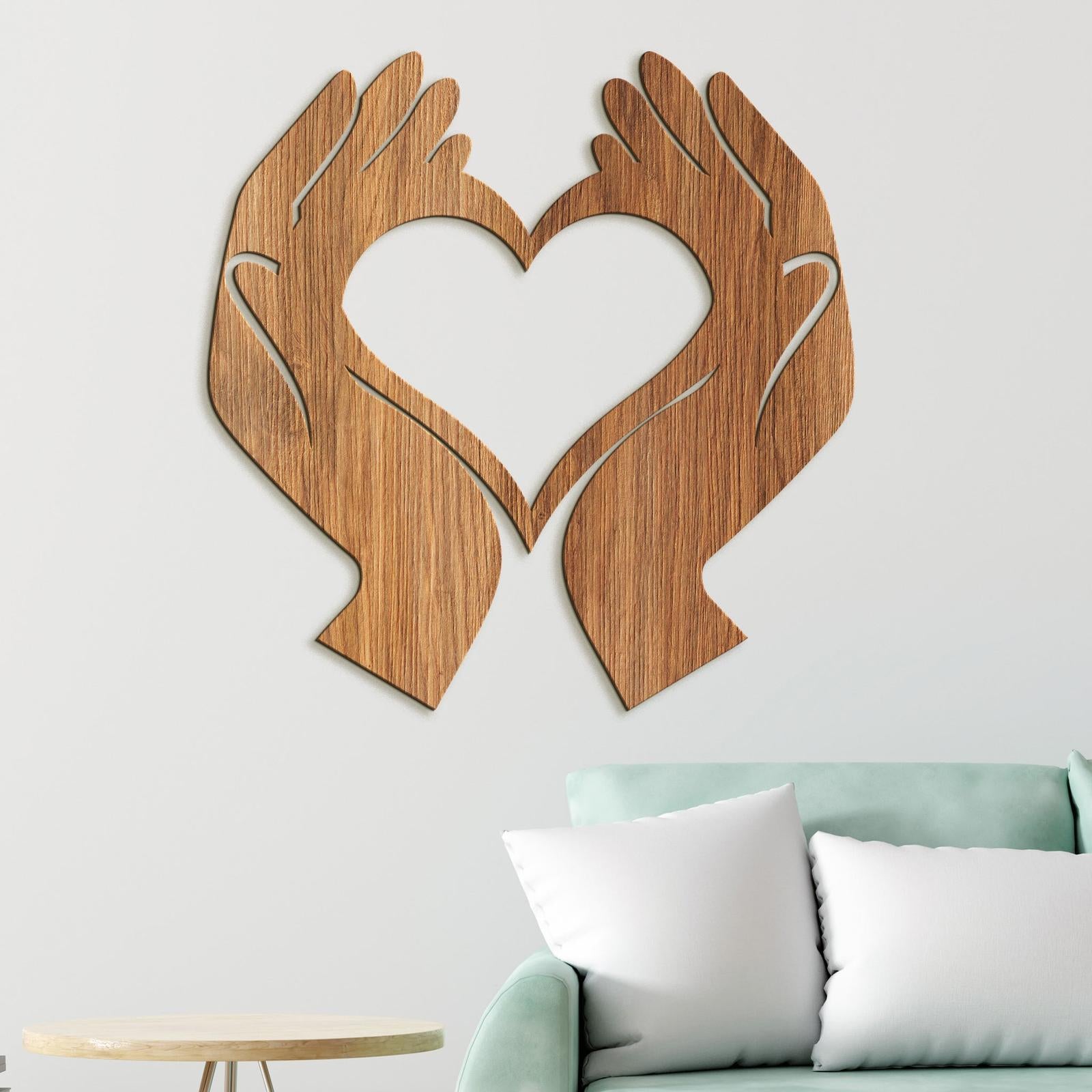 Obraz Srdce v dlaniach-DREVTEX