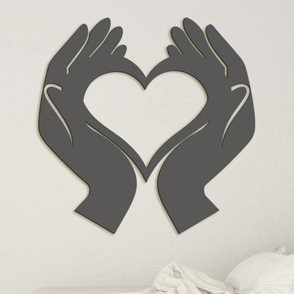 Obraz Srdce v dlaniach-DREVTEX