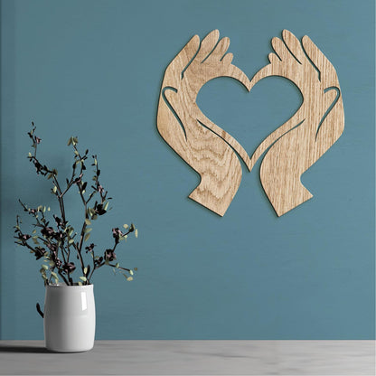 Obraz Srdce v dlaniach-DREVTEX