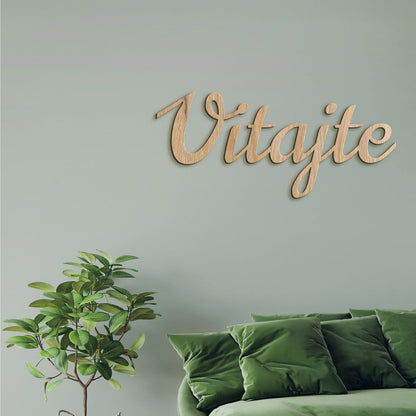 Drevený nápis na stenu Vitajte-DREVTEX