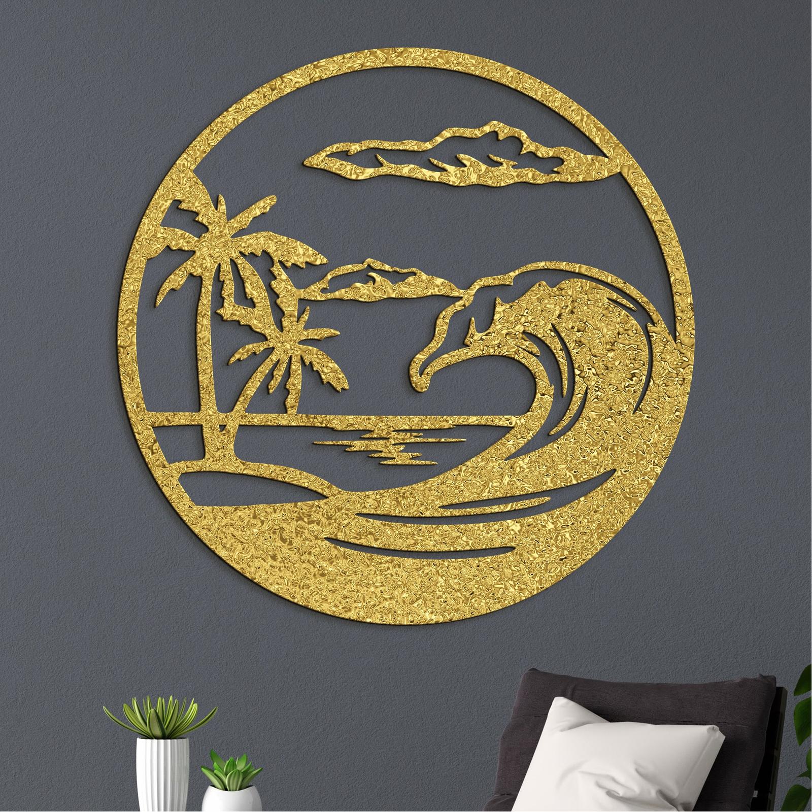 Drevený obraz na stenu pláž-DREVTEX