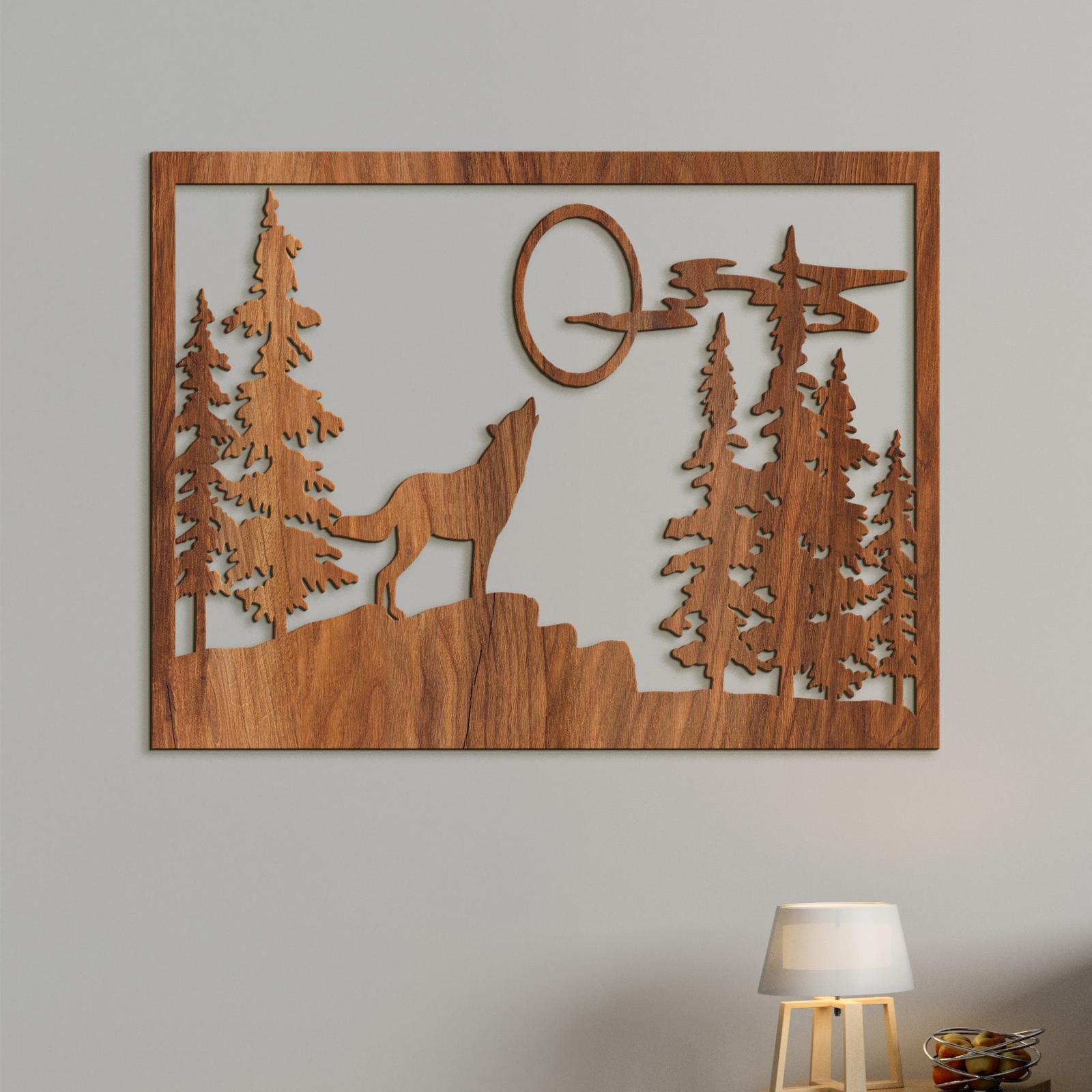 Dreveny obraz na stenu VLK-DREVTEX