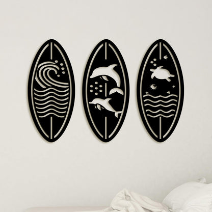 Trojdielny obraz SEA-DREVTEX