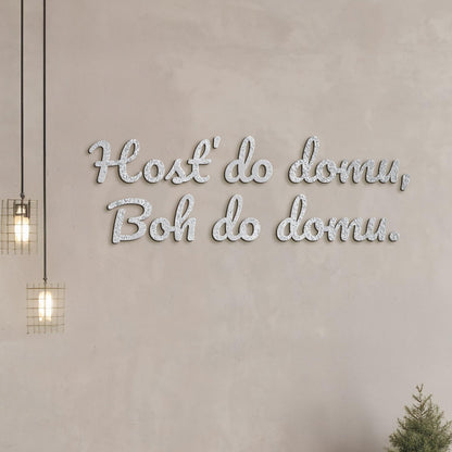 Citát na stenu Hosť do domu, Boh do domu-DREVTEX