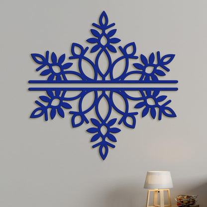 Dvojdielna drevená mandala SNOW-DREVTEX