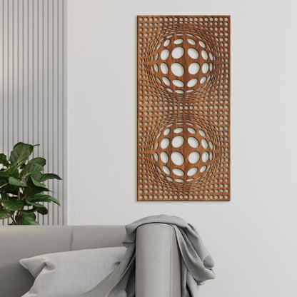 Drevený obraz na stenu 3D ilúzia-DREVTEX