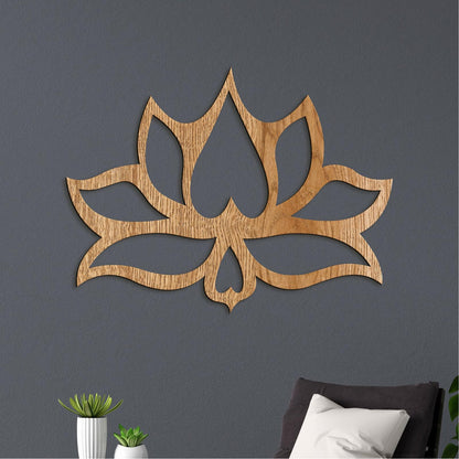 Drevený obraz na stenu Kvet LOTOS-DREVTEX