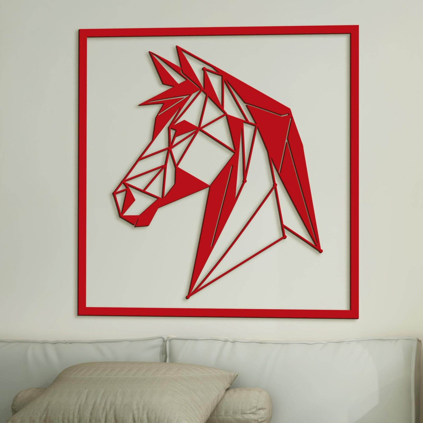 Drevený obraz silueta koňa-DREVTEX