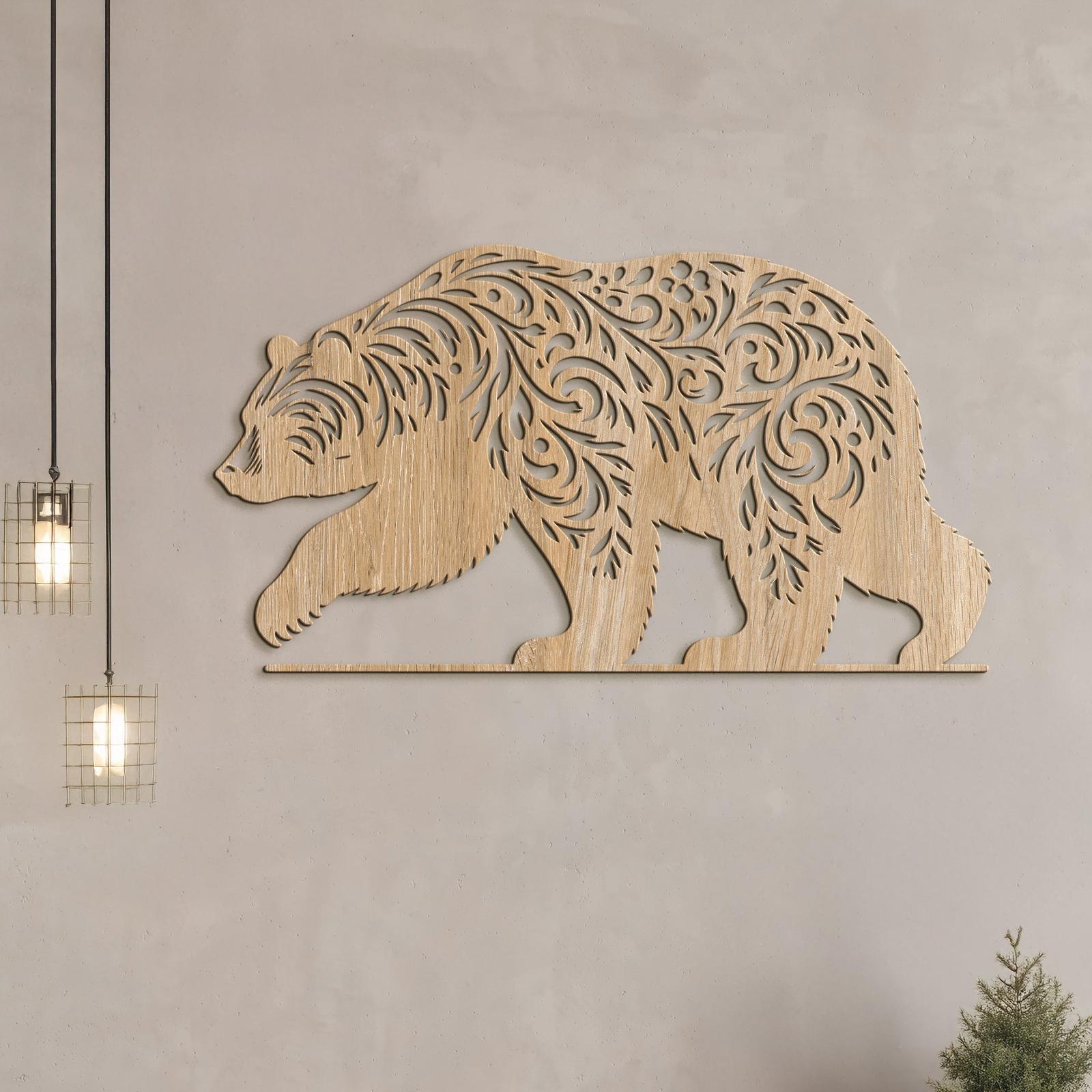 Drevený obraz Medveď-DREVTEX