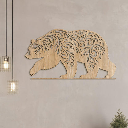 Drevený obraz Medveď-DREVTEX