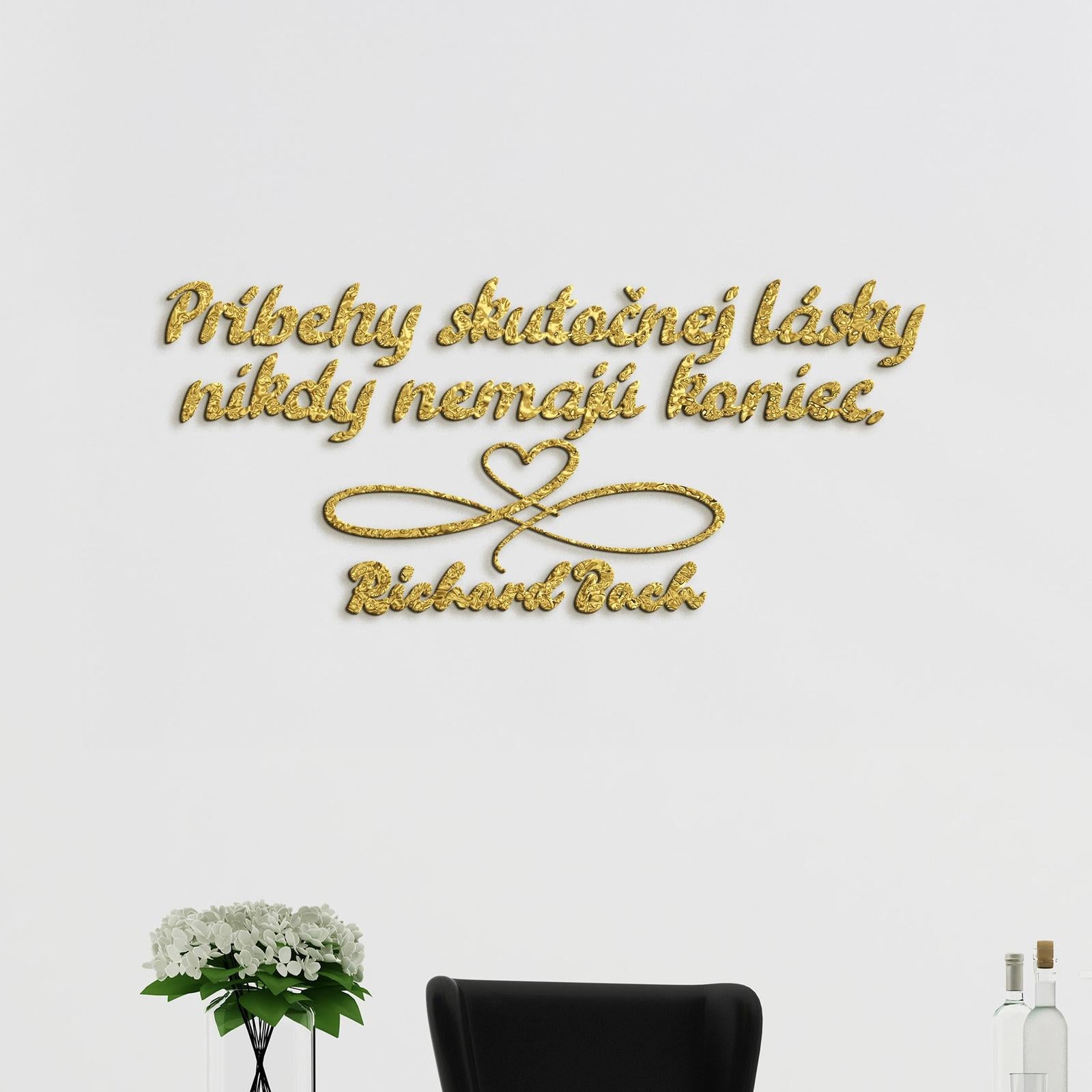 Drevený citát Príbehy skutočnej lásky-DREVTEX