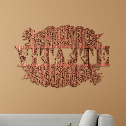 Drevený nápis VITAJTE-DREVTEX