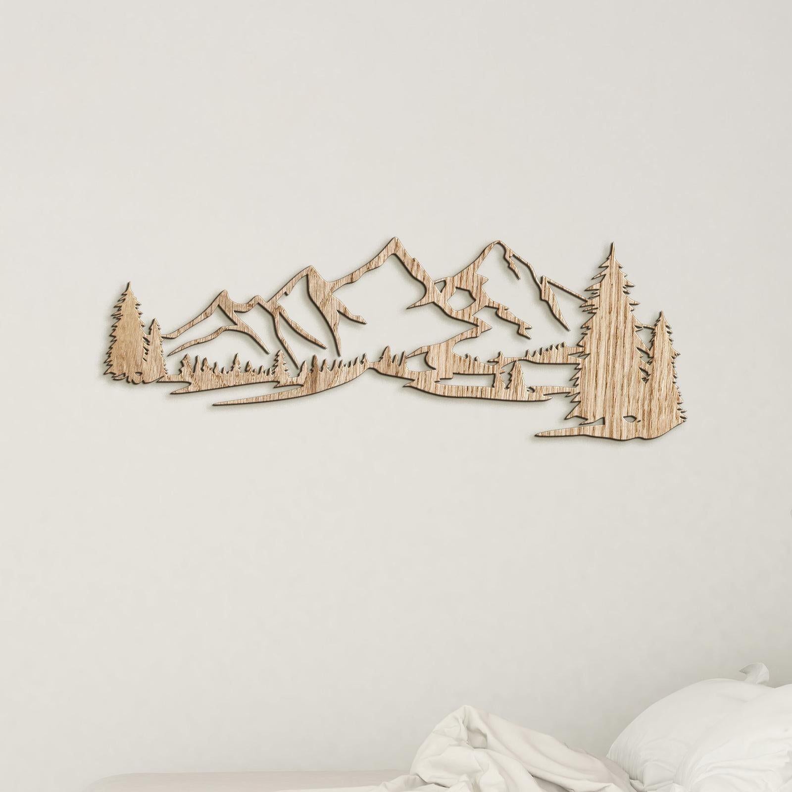 Drevená dekorácia na stenu HORY-DREVTEX