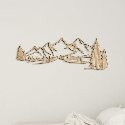 Drevená dekorácia na stenu HORY-DREVTEX