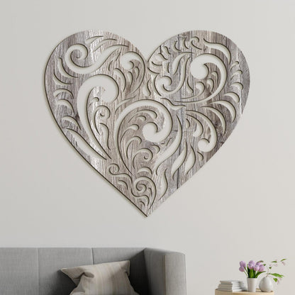 Drevený obraz na stenu Srdce SPIRIT-DREVTEX