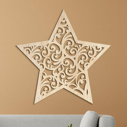 Drevená dekorácia Hviezda orientu-DREVTEX