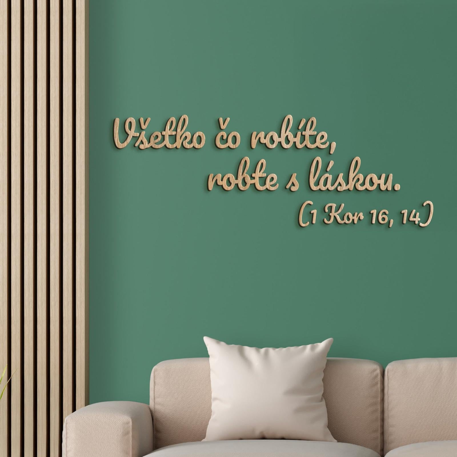 Drevený citát Všetko čo robíte, robte s láskou-DREVTEX