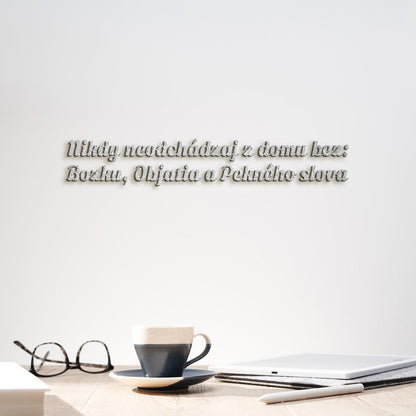 Drevený nápis pravidlá rodiny-DREVTEX