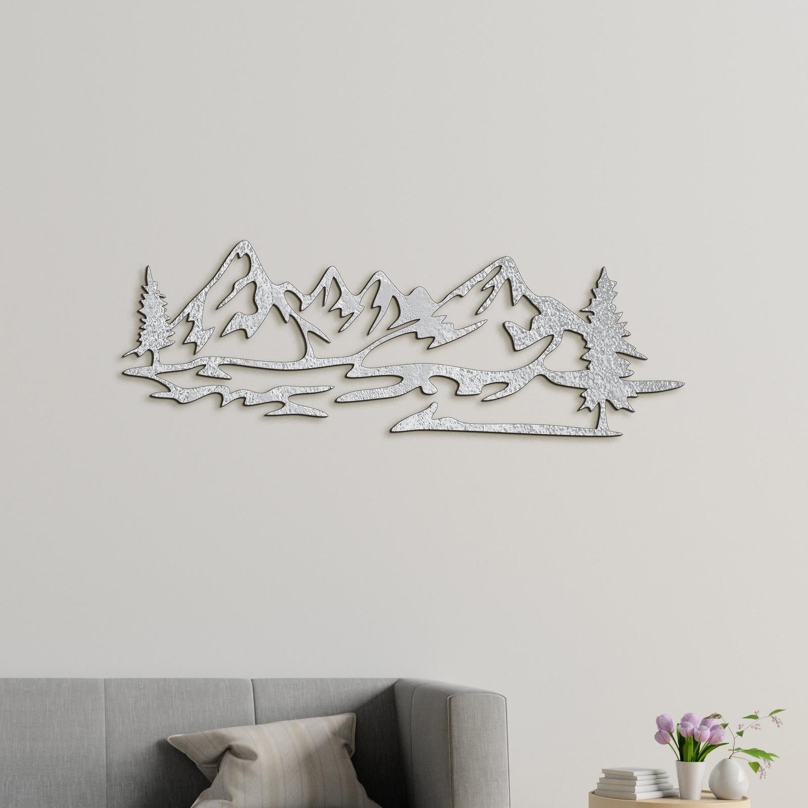 Dreveny obraz silueta hor-DREVTEX