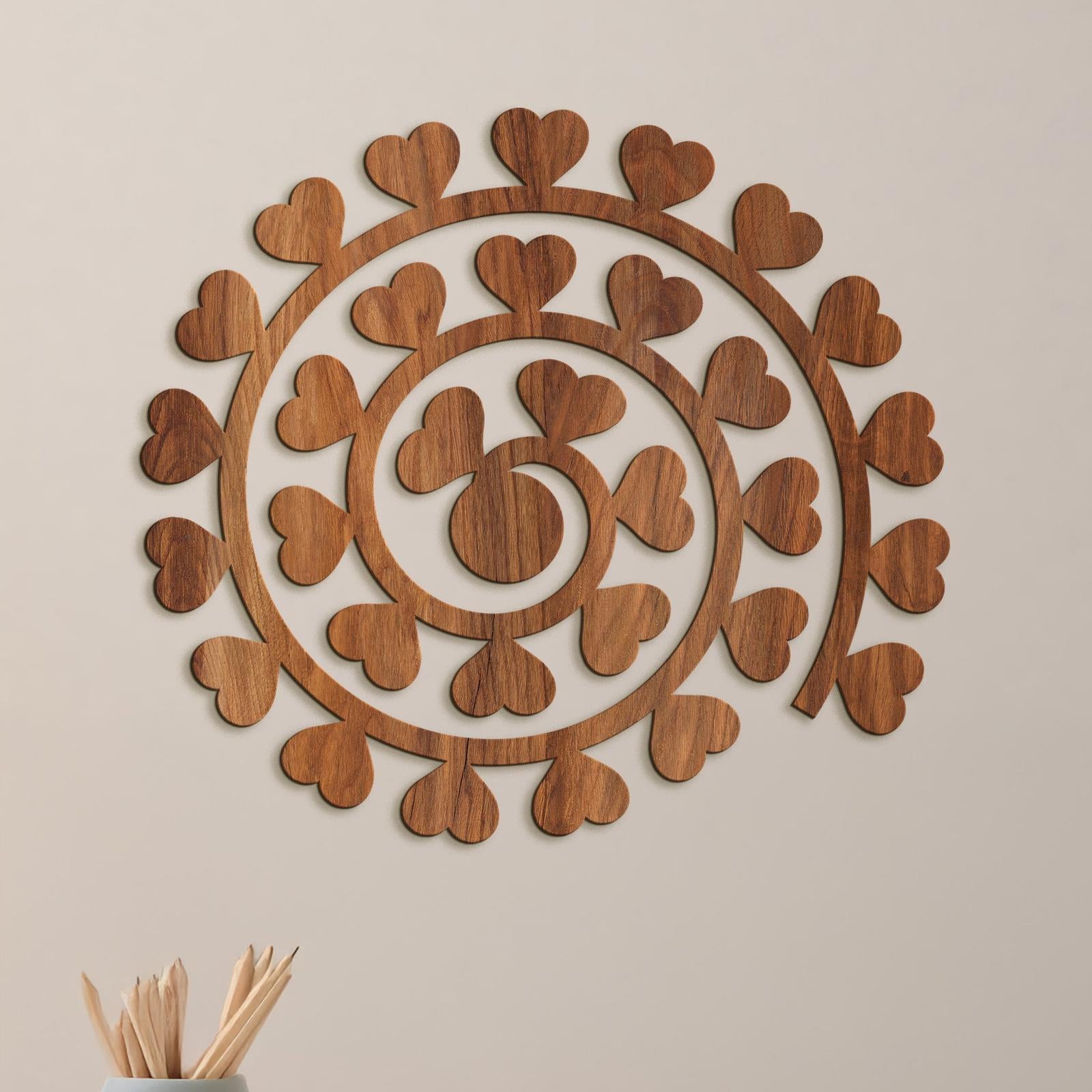 Obraz na stenu Spirala zo srdc-DREVTEX