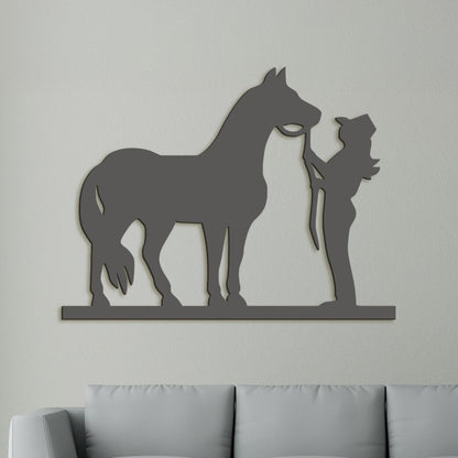 Obraz Jazdec s konom-DREVTEX