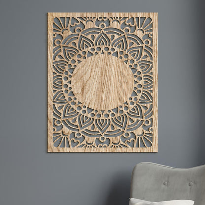 Drevená mandala Sun flower-DREVTEX