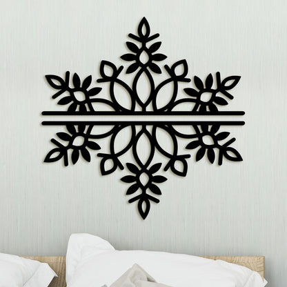 Dvojdielna drevená mandala SNOW-DREVTEX