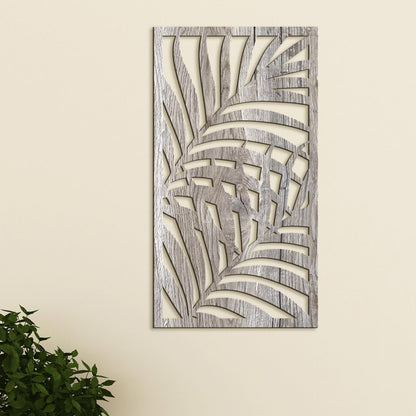 Dreveny obraz zatisie z listia-DREVTEX