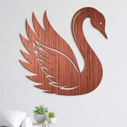 Drevený obraz Elegantná labuť-DREVTEX