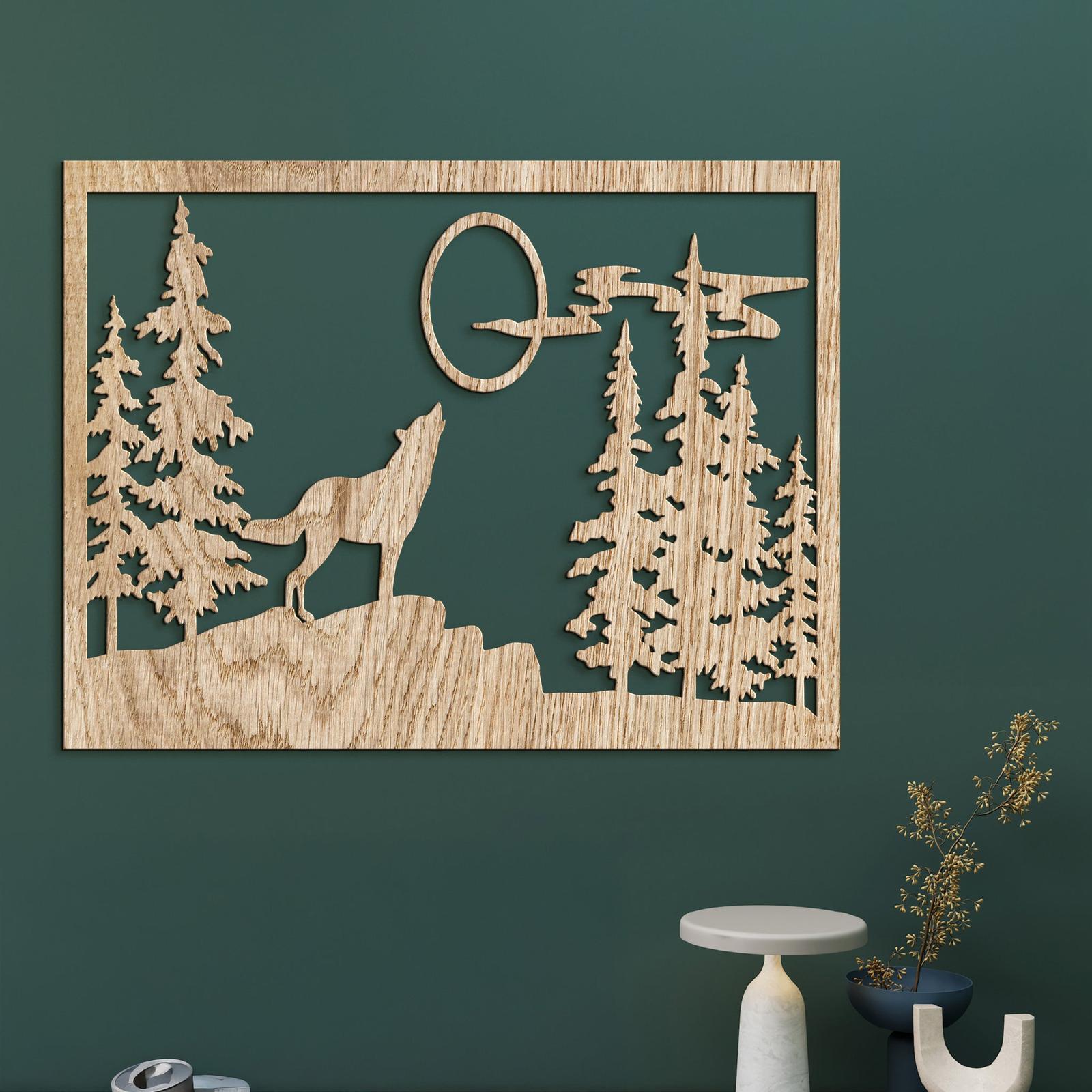 Dreveny obraz na stenu VLK-DREVTEX