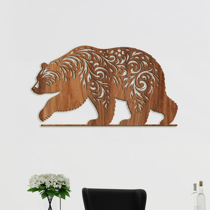 Drevený obraz Medveď-DREVTEX