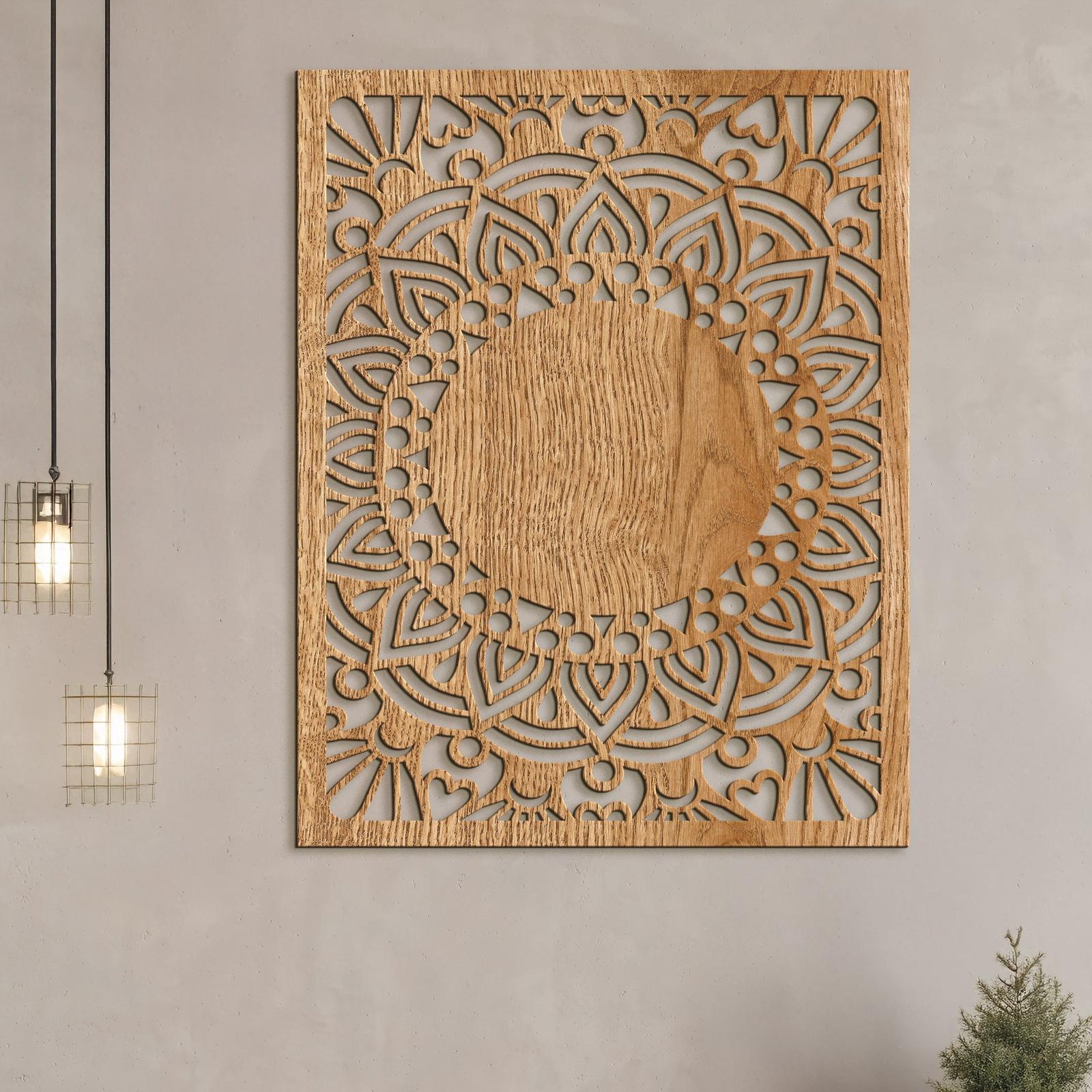 Drevená mandala Sun flower-DREVTEX