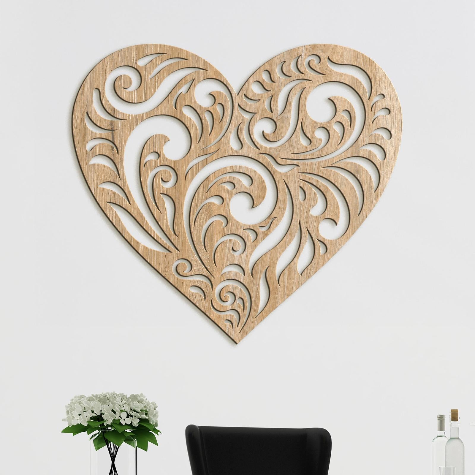 Drevený obraz na stenu Srdce SPIRIT-DREVTEX