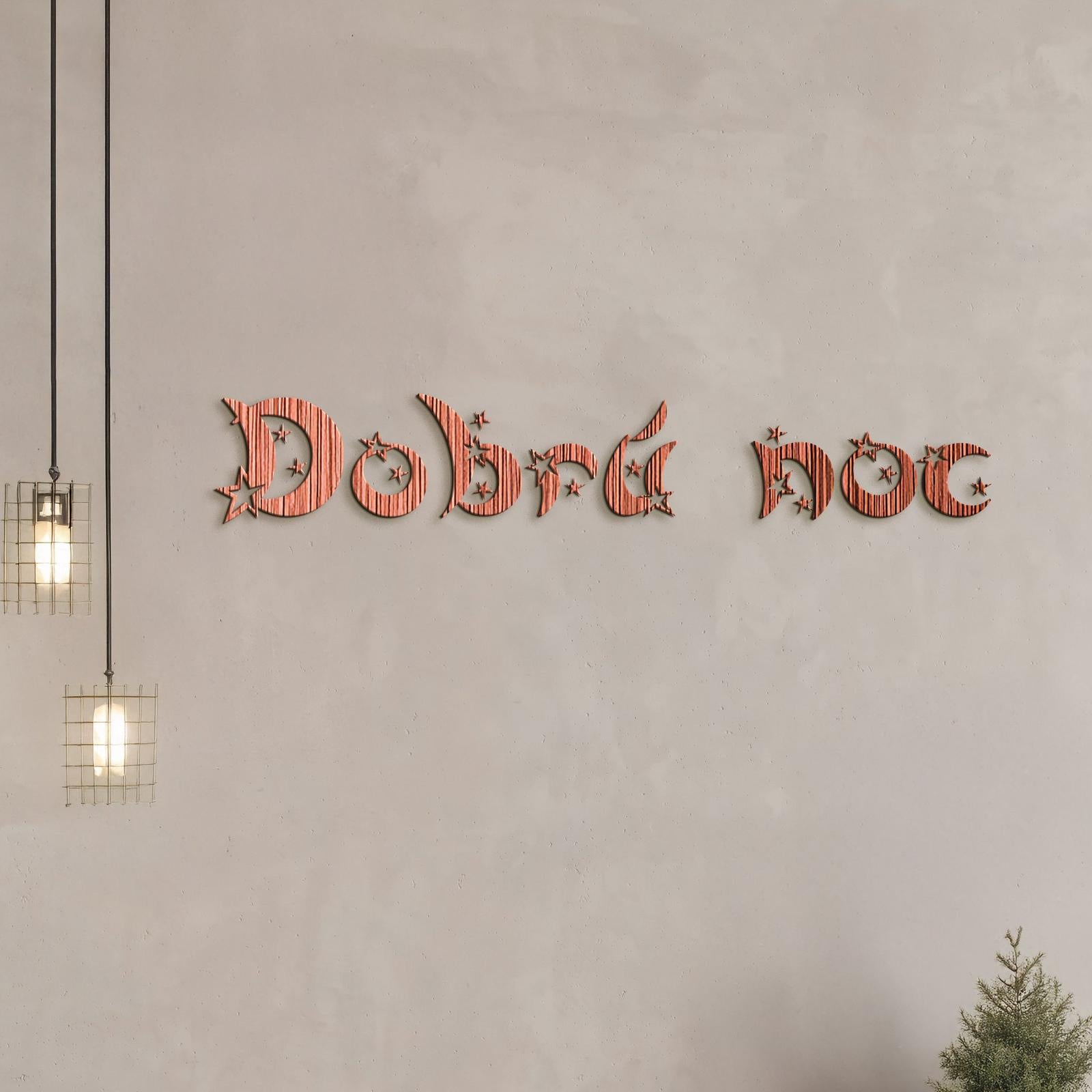Drevený nápis Dobrú noc-DREVTEX