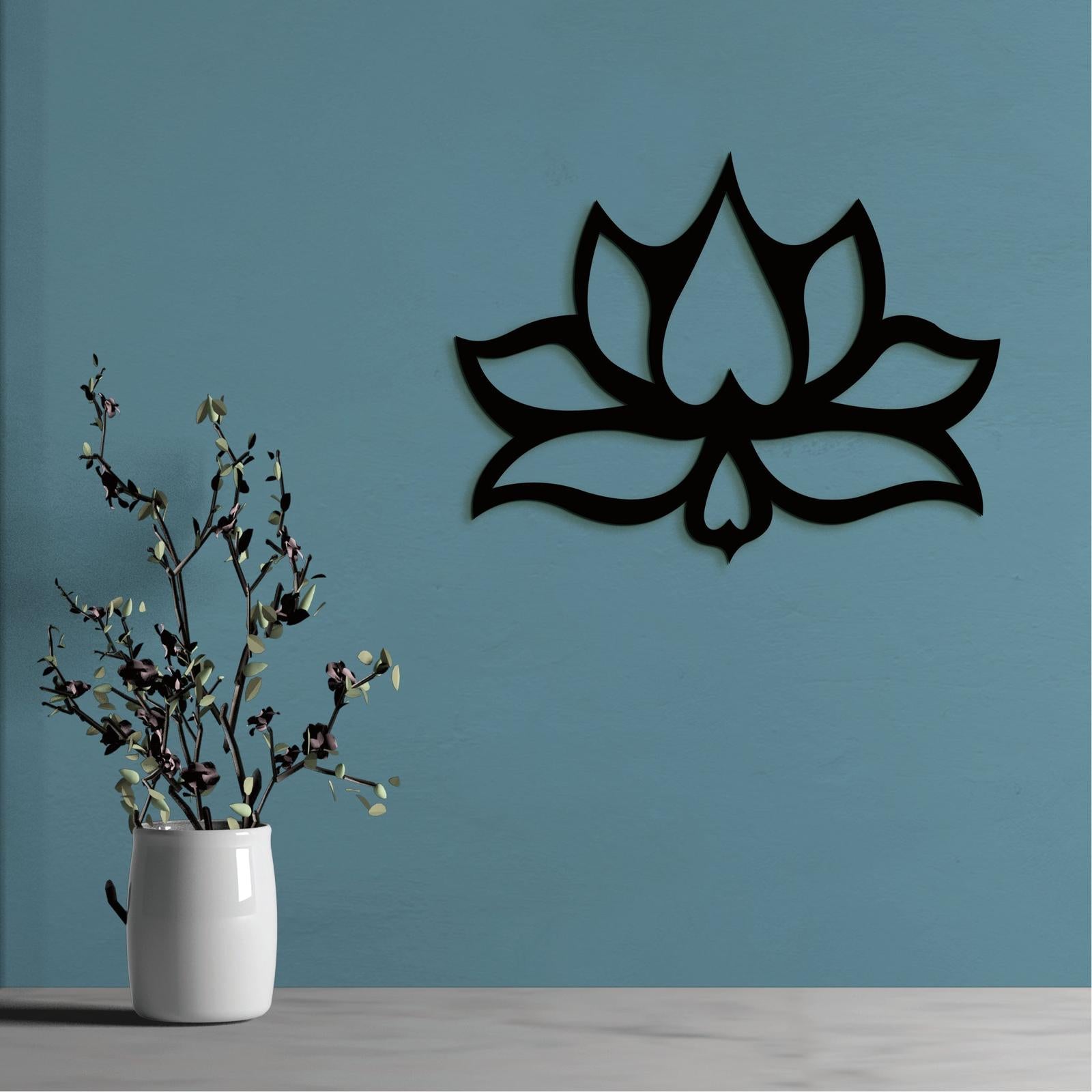 Drevený obraz na stenu Kvet LOTOS-DREVTEX