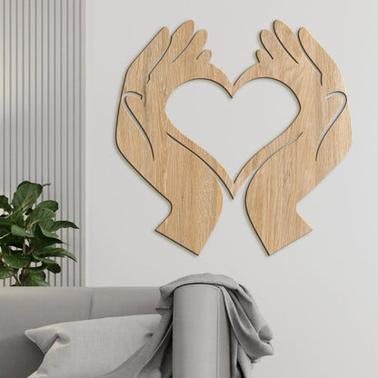 Obraz Srdce v dlaniach-DREVTEX