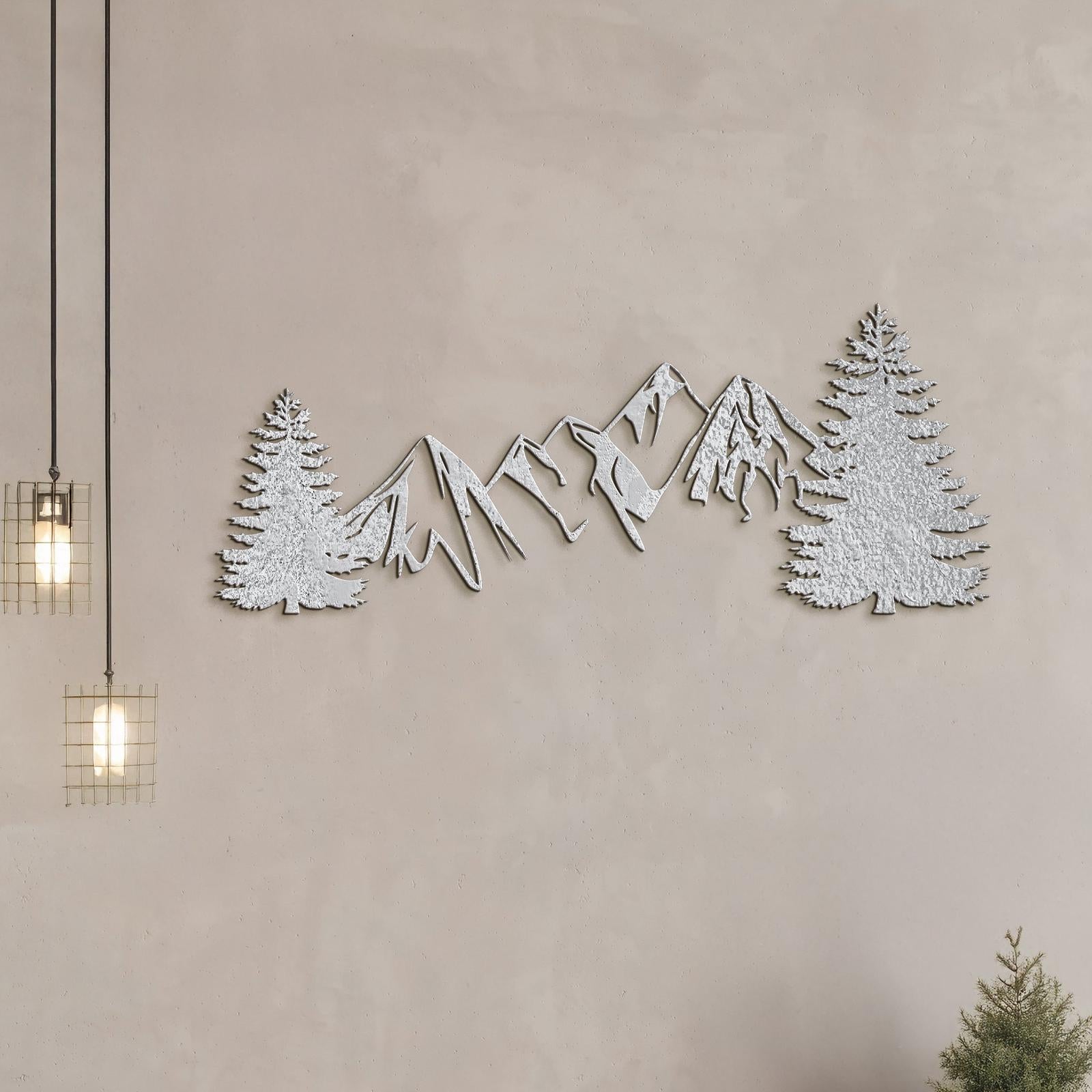 Drevená dekorácia na stenu MOUNTAINS-DREVTEX