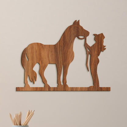 Obraz Jazdec s konom-DREVTEX