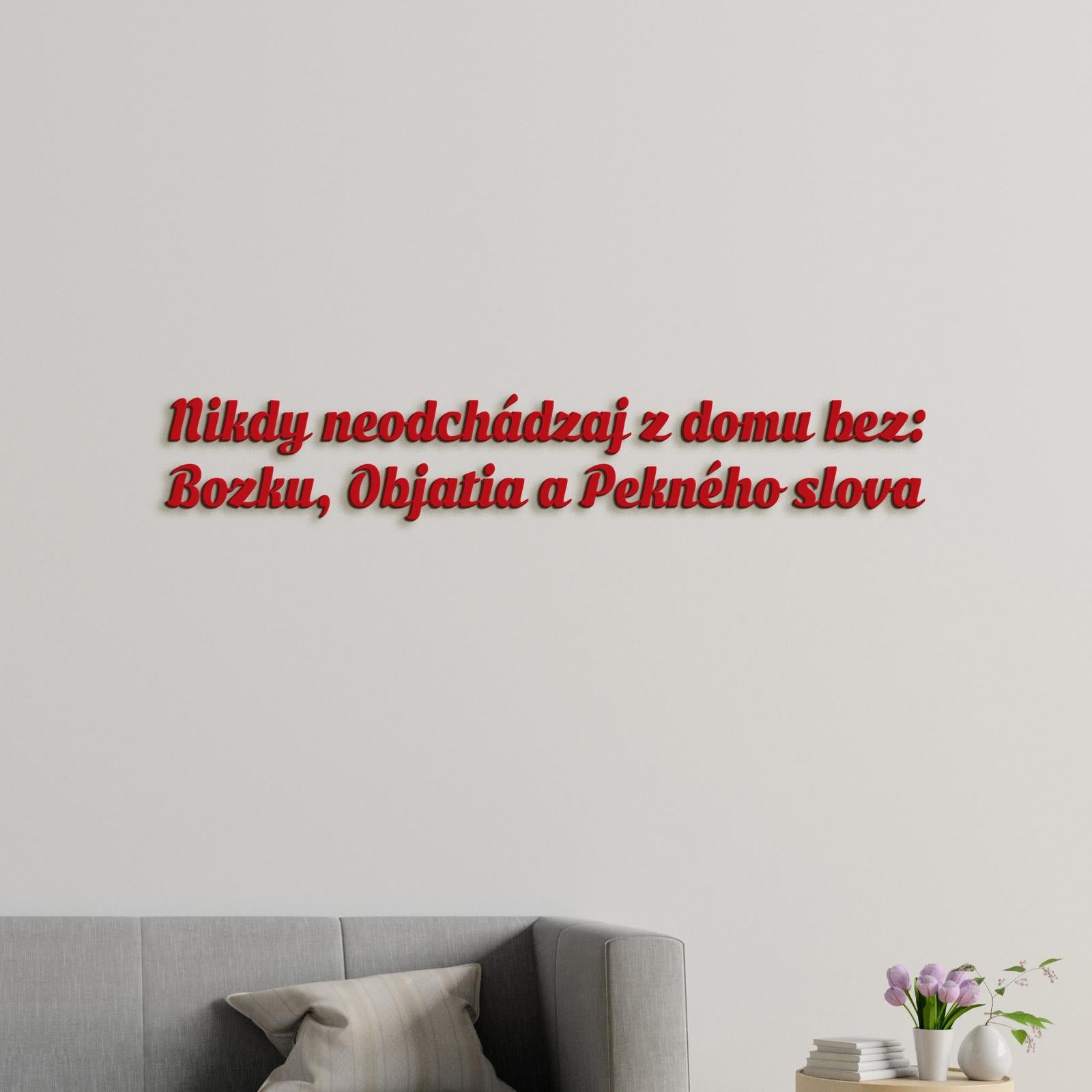 Drevený nápis pravidlá rodiny-DREVTEX