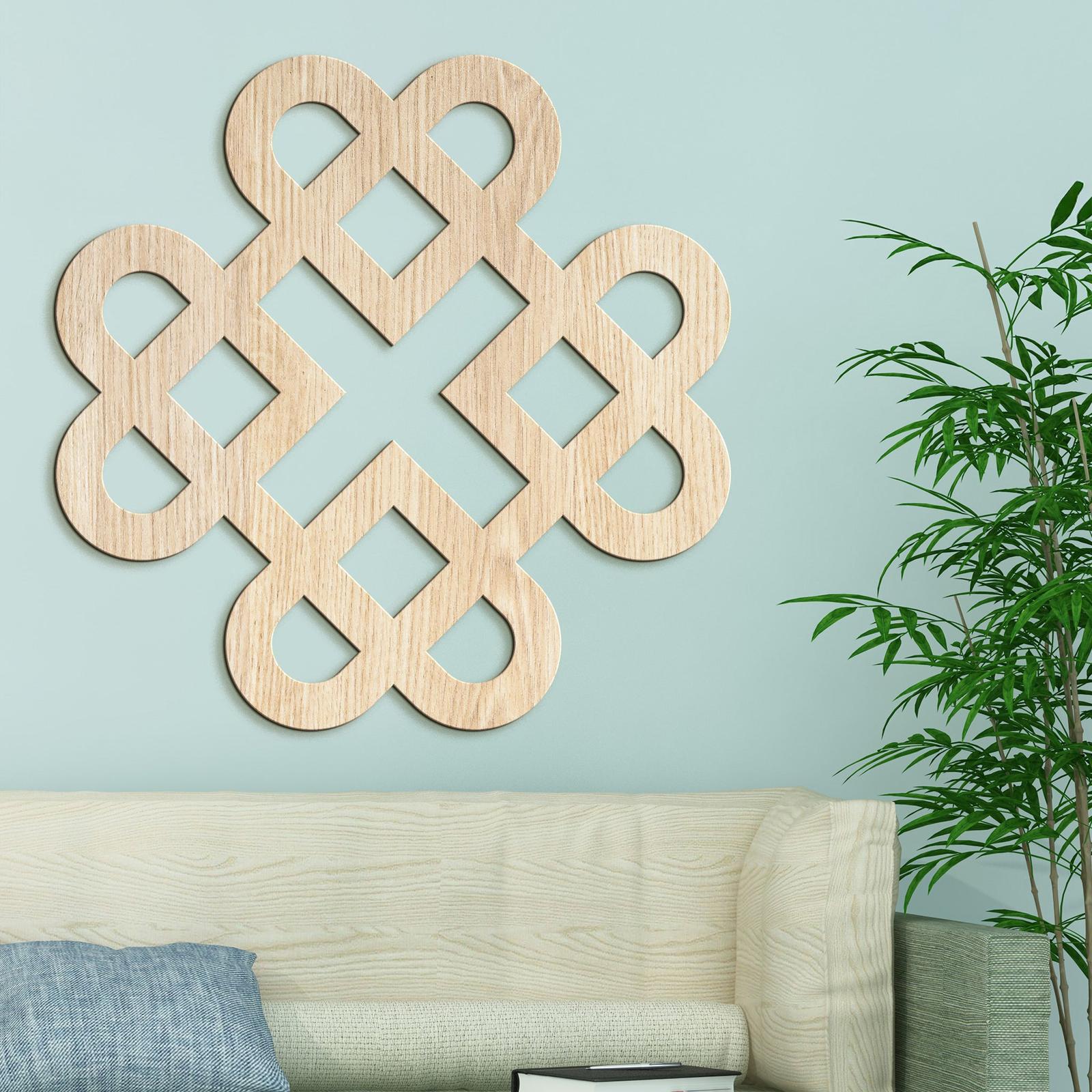 Drevená dekorácia Srdcia z keltského uzla-DREVTEX