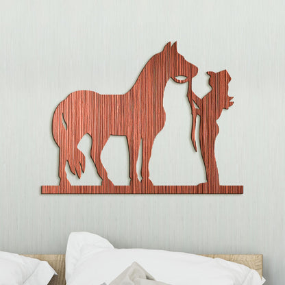 Obraz Jazdec s konom-DREVTEX