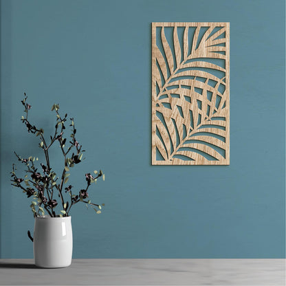 Dreveny obraz zatisie z listia-DREVTEX